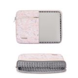 Floral Laptop Bag – Shockproof PU Sleeve with Dual Compartments for 13"/15" Devices