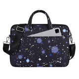 Waterproof Galaxy Laptop Bag – Fits 13" to 15" – Briefcase with Front Pocket