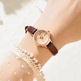 SANDA Women’s Quartz Watch – Leather Strap, 30M Waterproof Casual Watch