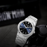 PRECIOUS DUKE Men’s Luminous Quartz Watch – British Style Band, Business Timepiece