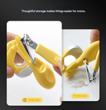 Baby Nail Clipper Set with LED Light & Magnifier – Safe Newborn Nail Scissors & Safety Clippers Kit