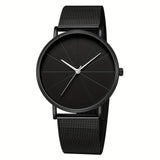 Casual Round Quartz Watch – Minimalist Fashion Analog