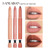 HANDAIYAN Matte Lip Liner Pencil – Waterproof, Long-Lasting With Built-In Sharpener (Pack of 3)