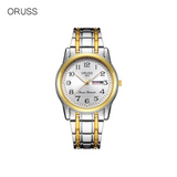 ORUSS Couple’s Waterproof Quartz Watch – Digital Dial With Alloy Strap