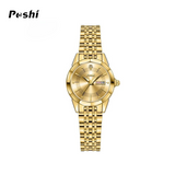 POSHI Women’s Fashion Quartz Watch – Waterproof, Dual Calendar