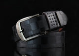 Men's Retro Plaid Belt – Pin Buckle Belt for Jeans & Casual Wear