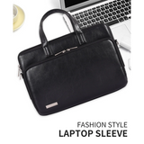 Business‑Grade Waterproof Laptop Briefcase – Shock‑Resistant with Front Pocket