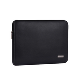 PU Leather Laptop Sleeve – Shock-Resistant Case for 11–15” Devices, Zippered, Black