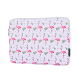 Waterproof 11"-15" Inch Laptop Sleeve – PU Leather Case for Lenovo & More, Flamingo Print