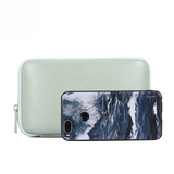 PU Leather Digital Organizer Bag – Waterproof Mini Storage for Phone, Power Bank & Cables