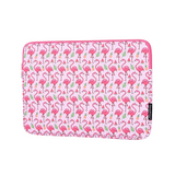 Flamingo PU Leather Laptop Sleeve – Waterproof Case for 11–15 Inch Devices