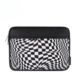 PU Leather MacBook Case – Shock-Resistant Sleeve with Optical Print (13"–16.2")