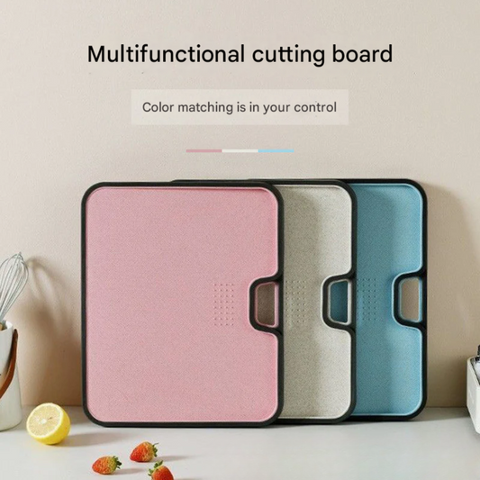 Non-Slip Double-Sided Cutting Board – Antibacterial Plastic Chopping Board