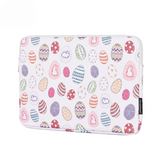 Easter Bunny Printed PU Leather Laptop Sleeve – Waterproof Case for 11–15 Inch Laptop