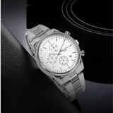 PRECIOUS DUKE Men’s Stainless Steel Quartz Watch – Business Waterproof Watch