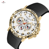 PRECIOUS DUKE Men's Quartz Watch – 20M Waterproof, Multi-Function Analog Timepiece