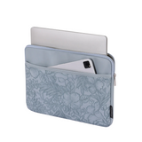 Laptop Sleeve with Front Pocket – Fits Dell, Huawei & More – Floral Embossed Design