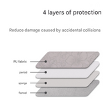 Floral Embossed Laptop Sleeve – Waterproof PU Case for HP, Lenovo & More (11–15 Inch)