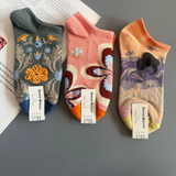 Women’s Cotton Boat Socks – French Light Luxury Low-Cut Colorful Short Socks (36–41)