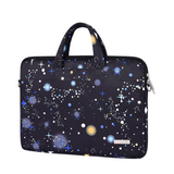 Galaxy Print Waterproof Laptop Sleeve – Fits 12" to 15" – Bag with Handle & Strap