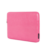 Textured Laptop Sleeve – Waterproof PU Case for 11–15" Devices, Crocodile Pattern