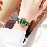 Sanda Women’s Retro Leather Quartz Watch – Classic Round Dial, Waterproof Casual Watch