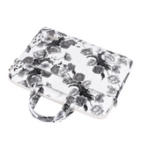 Floral Laptop Bag – Waterproof PU Leather Briefcase Sleeve (12"-15" Inches)