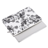 Waterproof PU Laptop Sleeve – Floral Print Protective Case for Apple & More (11-15 inch)