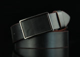 Men's Retro Leather Belt with Alloy Smooth Buckle – Antique Style