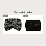 Elegant Leopard Print Knitting Sports Headband – Stretchy & Sweat-Absorbing