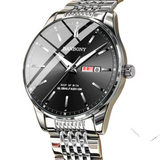 BANBONY Men's Quartz Watch – Dual Calendar, Luminous Dial, Hollow Back Design