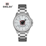 BELBI Men’s Classic Quartz Business Watch – Stainless Steel Strap, Calendar Display