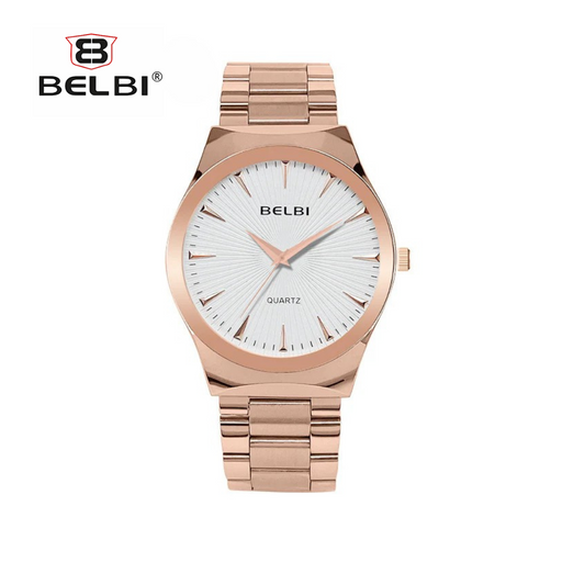 BELBI Women's Stainless Steel Quartz Watch – Elegant Leisure Style