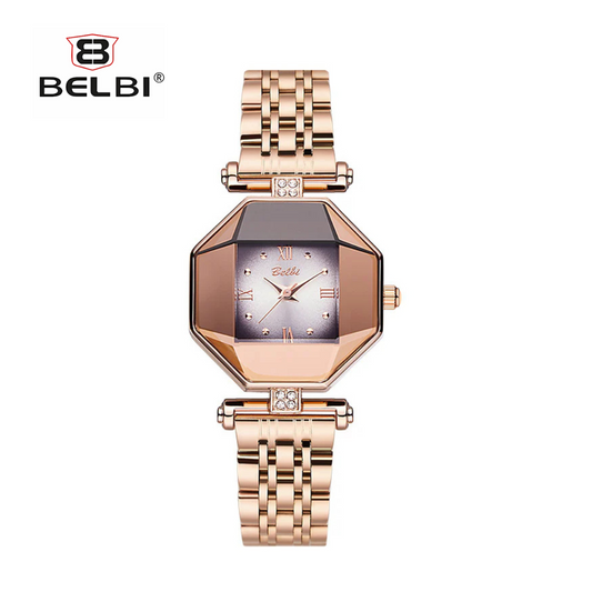 BELBI Women's Light Luxury Square Watch - Classic Quartz Movement