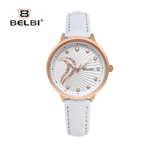 BELBI Women’s Classic Leather Quartz Watch – Fashion Timepiece