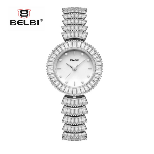 BELBI Women’s Fashion Quartz Watch – Round Dial, Titanium Alloy Strap