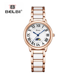 BELBI Women’s Ceramic Quartz Watch – Elegant Fashion Timepiece
