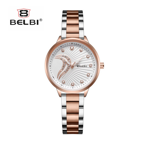 BELBI Women's Stainless Steel Quartz Watch – Trendy Fashion Dial