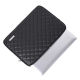 Waterproof Quilted PU Leather Laptop Sleeve – Shock-Resistant Case for 11–17" Laptops