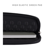 Digital Grid Checkered Laptop Sleeve – Shock-Resistant PU Case for MacBook 14.2"/16.2"