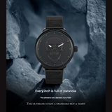 BELBI Men's Skull Quartz Watch – Mesh Strap, 30M Waterproof Fashion Timepiece