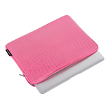 Textured Laptop Sleeve – Waterproof PU Case for 11–15" Devices, Crocodile Pattern