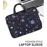 Waterproof Galaxy Laptop Bag – Fits 13" to 15" – Briefcase with Front Pocket