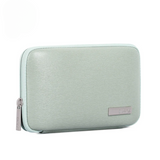 PU Leather Digital Organizer Bag – Waterproof Mini Storage for Phone, Power Bank & Cables