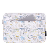 Waterproof Laptop Sleeve for 11–15 Inch – Shockproof PU Case with Safari Cartoon Print