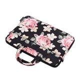 Rose Printed Laptop Sleeve Bag – Waterproof, Shock-Resistant Floral Case for 13-15" Laptops