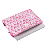 Flamingo PU Leather Laptop Sleeve – Waterproof Case for 11–15 Inch Devices