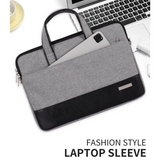 Colorblock Waterproof Laptop Bag – Fits 13" & 15" – Business Style with Front Pocket