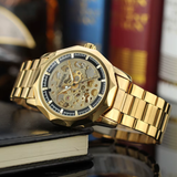 T-Winner Luxury Skeleton Automatic Watch for Men – Mechanical Timepiece