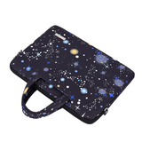 Galaxy Print Waterproof Laptop Sleeve – Fits 12" to 15" – Bag with Handle & Strap